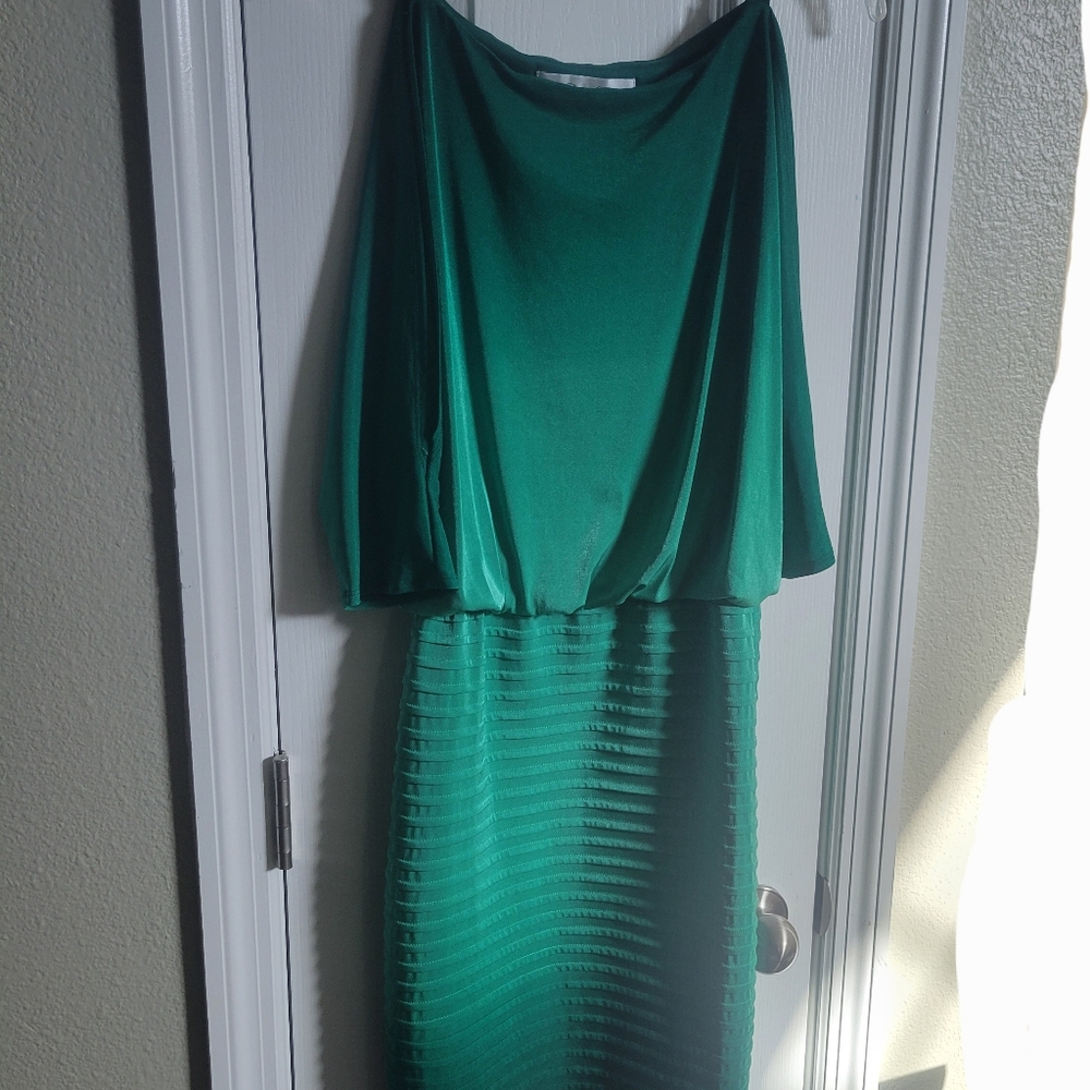 Colleen Lopez dress size small green with gold straps